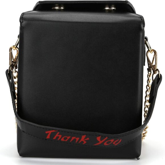 Tower Print Crossbody Shoulder Bag,Pu Chinese Takeout Box Totes Purse for Women - Picture 4 of 7